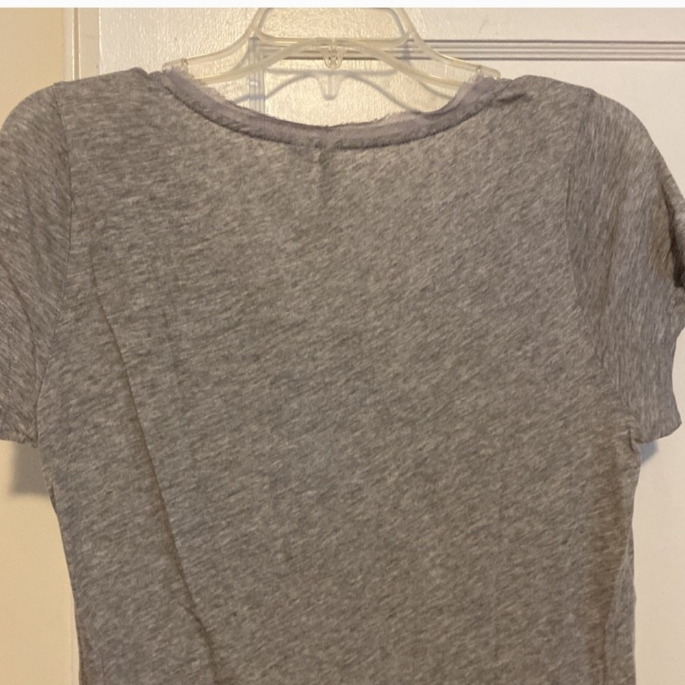 Floral Gray Women's Top - Picture 4 of 10